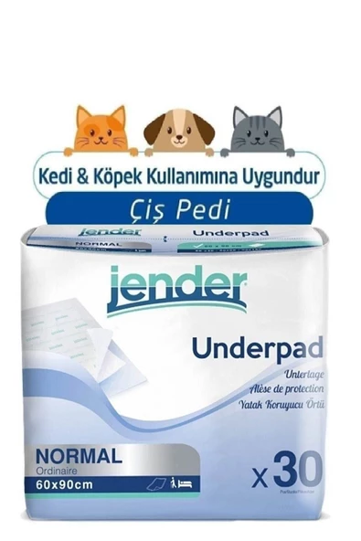 JENDER Yatak Koruyucu Örtü 60x90 Cm 90 Adet 30'lu X 3 Paket Yatak Koruyucu ürün görseli 1