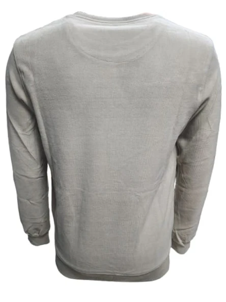 Rey Polo R02706 Erkek Basic Selanik Sıfır Yaka Sweatshirt - Resim 4