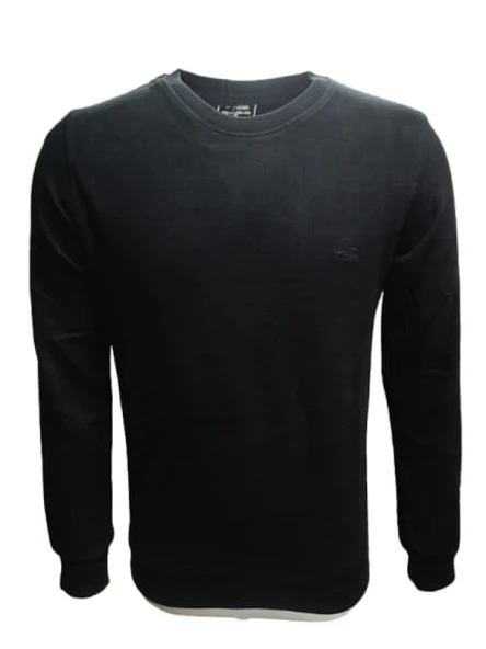 Rey Polo R02706 Erkek Basic Selanik Sıfır Yaka Sweatshirt - Resim 5