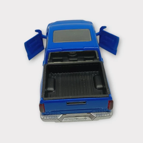 Çek Bırak Metal Araba Sesli Işıklı - Mavi - Resim 4