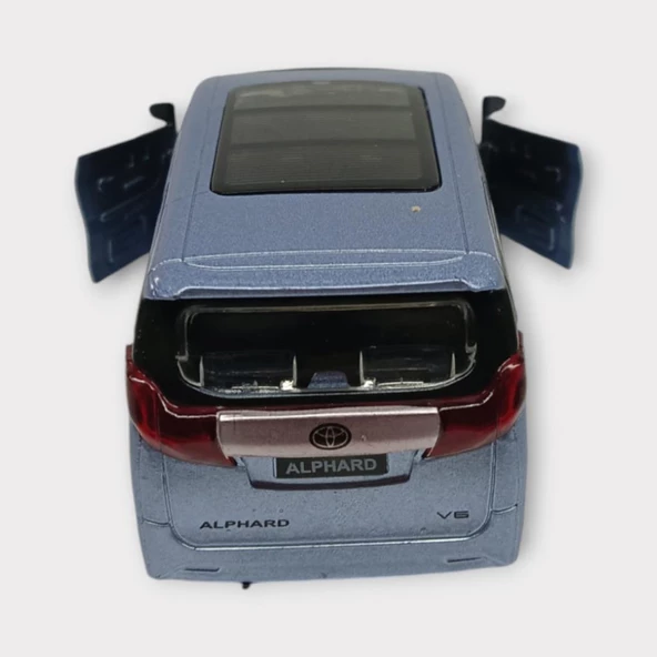 Çek Bırak Metal Araba Sesli Işıklı - Mavi - Resim 4