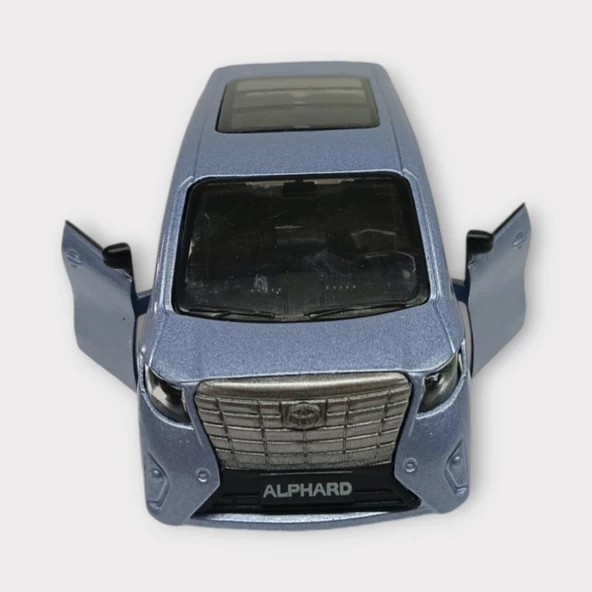 Çek Bırak Metal Araba Sesli Işıklı - Mavi - Resim 3