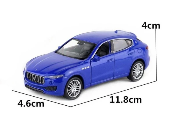 Çek Bırak Metal Araba 1/32 - Mavi - Resim 3