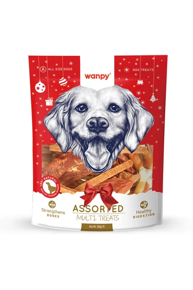 Wanpy Karışık Yılbaşı Özel Köpek Ödülü 300gr ürün görseli 1