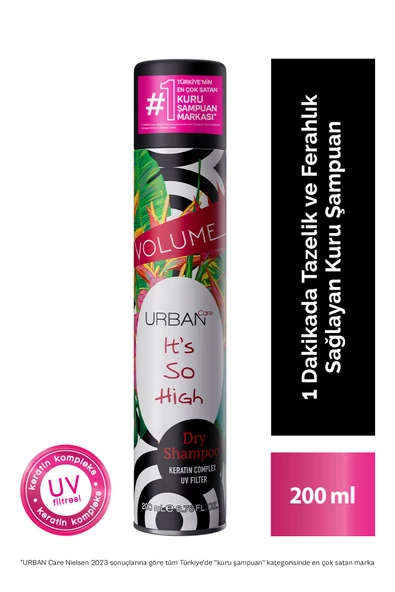 Tropik Kokulu Hacimlendirici Kuru Şampuan - Vegan - Uv Korumalı - 200 ml ürün görseli 1