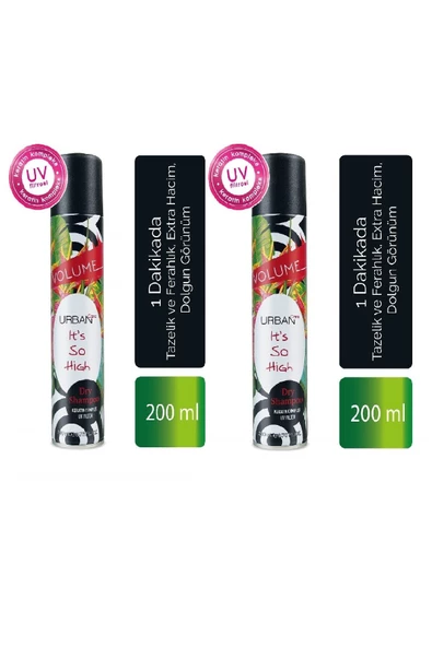 Tazelik Ferahlık Sağlayan Hacimli Görünüm Ve Dolgunluk Veren Kuru Şampuan 200 Ml X2 Adet ürün görseli 1