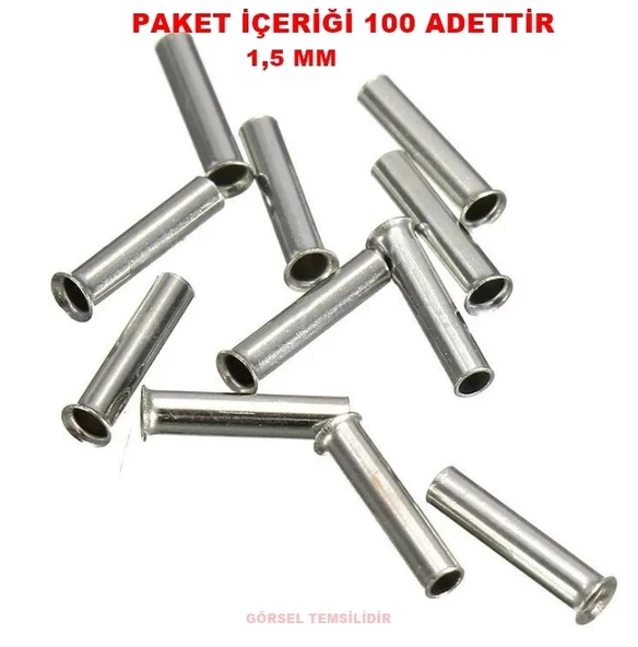 GWEST İzolesiz Kablo Yüksüğü 1.5mm e 10mm  (1000 Li Pk.) ürün görseli 1