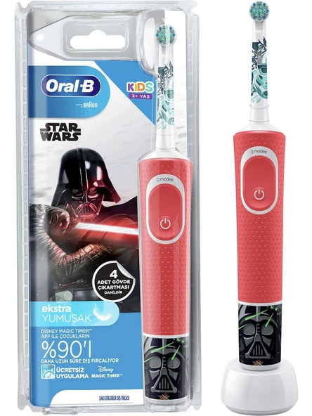 Oral-B D100 Vitality Star Wars Özel Seri Çocuklar İçin Şarj Edilebilir Diş Fırçası ürün görseli 1