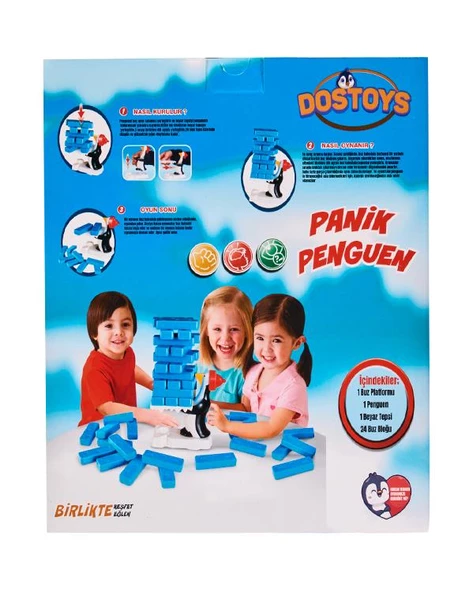 Dostoys Panik Penguen Kutu Oyunu ürün görseli 1