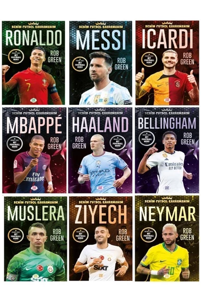 Benim Futbol Kahramanım 9 Kitap (poster + sporcu kartı hediyeli) ürün görseli 1
