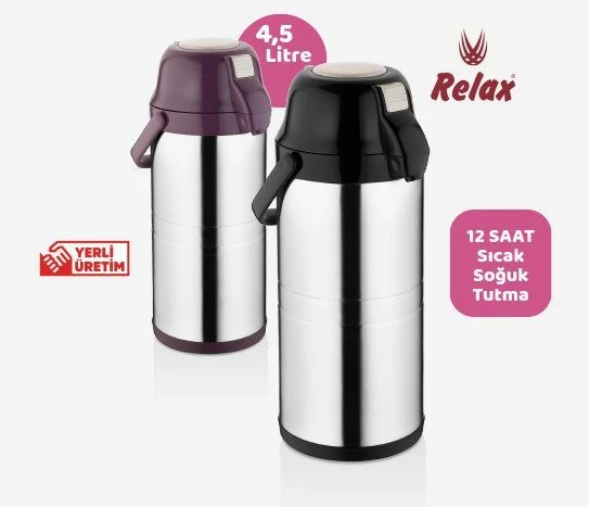 Relax Termos 4.5 L Siyah ürün görseli 1