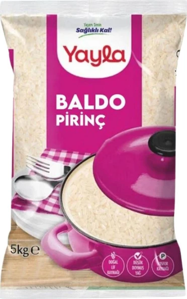 Yayla Baldo Pirinç 5 KG ürün görseli 1