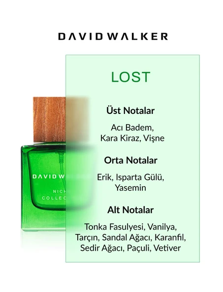 David Walker Niche LOST 50ML Parfüm - Resim 2