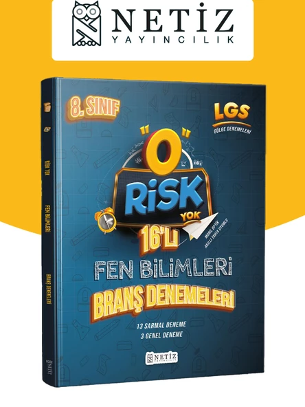 Netiz Risk Yok 16' Lı Fen Bilimleri Branş Denemesi ürün görseli 1