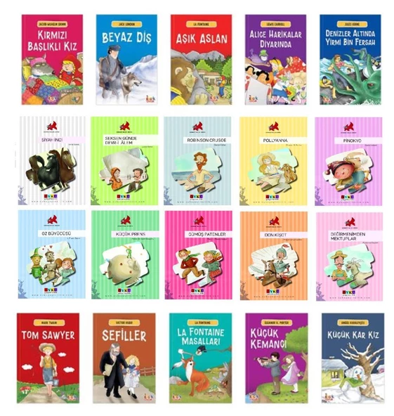 4. Sınıf 100 Temel Eser 20 Kitap Set (eğiten- efsane) ürün görseli 1