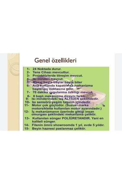 Masaj Yatağı Cy 7000 - Resim 4