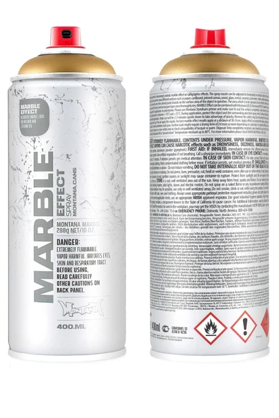 Marble Effect Mermer Efekti Sprey Boya 400 ml Gold (ALTIN) ürün görseli 1