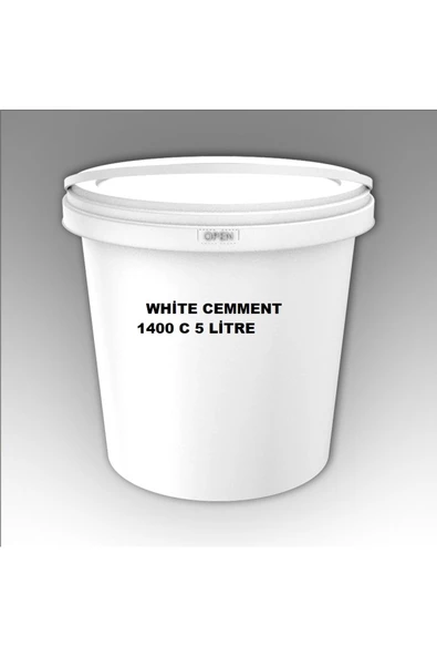 KAAOWOOL WHİTE CEMMENT 1400 C 5 LİTRE (SERMAİK VE PORSELEN FIRIN ELYAF, FİBER SERTLEŞTİRME ÜRÜNÜ) ürün görseli 1