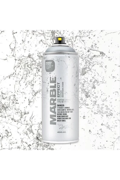 Montana Marble Effect Mermer Efekti Sprey Boya Gümüş 400 ml ürün görseli 1
