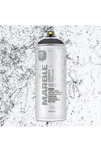 Mermer Efekti Sprey Boya SİYAH 400 mL - Resim 2