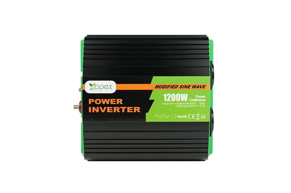 NS1200-24 Apex 1200W Modifiye Sinüs İnverter 24V ürün görseli 1