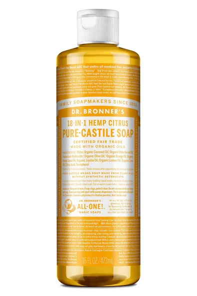 Dr.Bronner's Çok Amaçlı Sıvı Sabun Narenciye Kokulu 473ML ürün görseli 1