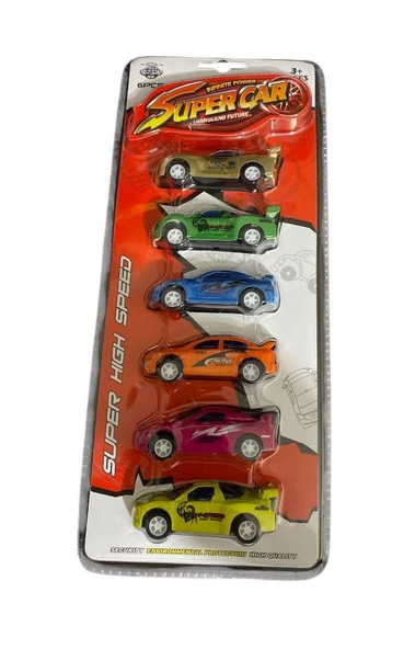 6 Lı Mini Çek Bırak Araçlar 8743 ürün görseli 1