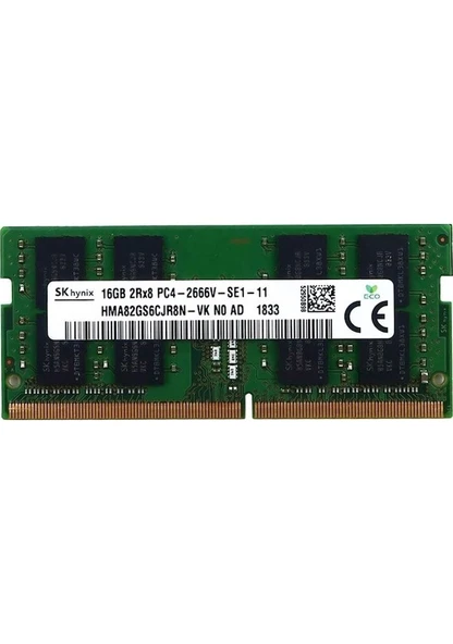 Skhynix 16 GB 2666MHz CL19 HMA82GS6CJR8N-VK DDR4 Ram ürün görseli 1