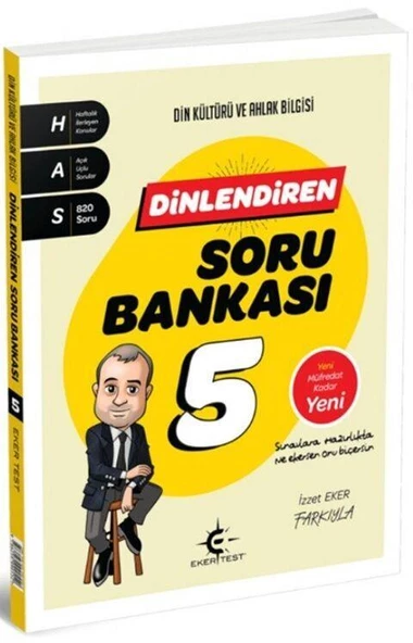 5. Sınıf Din Kültürü ve Ahlak Bilgisi Dinlendiren Soru Bankası  Eker Test ürün görseli 1