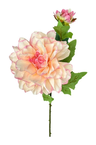 Nettenevime Yapay Çiçek Krizantem Pembe Tek Dal Tomurcuklu 65*17cm Kumaş Çiçek Uzun Dal ürün görseli 1