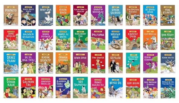 4. Sınıflar İçin En Sevilen Dünya Klasikleri Seti (40 Kitap) ürün görseli 1