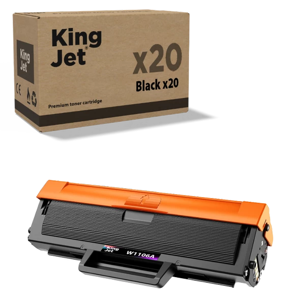 KingJET® 106A / W1106A 20'li Paket - Hp Uyumlu Çipli Muadil Toner ürün görseli 1