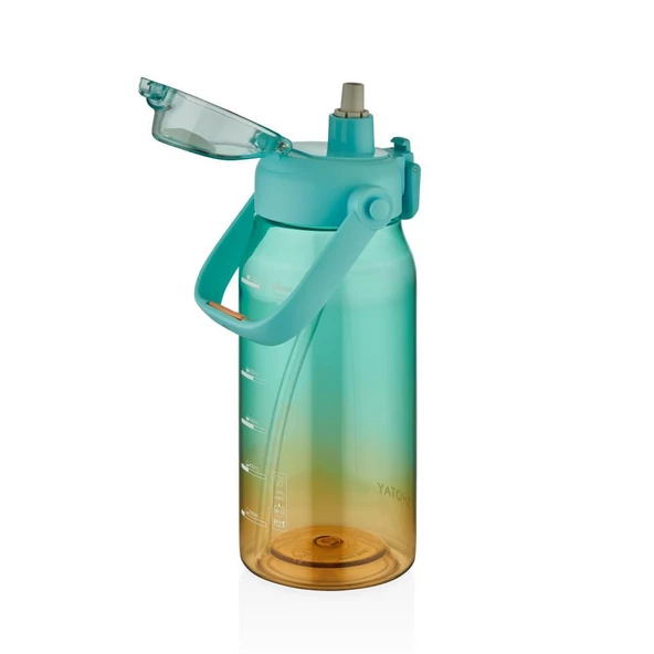 Shotay Gradient Su Matarası Tritan Mavi 1500Ml - Resim 2