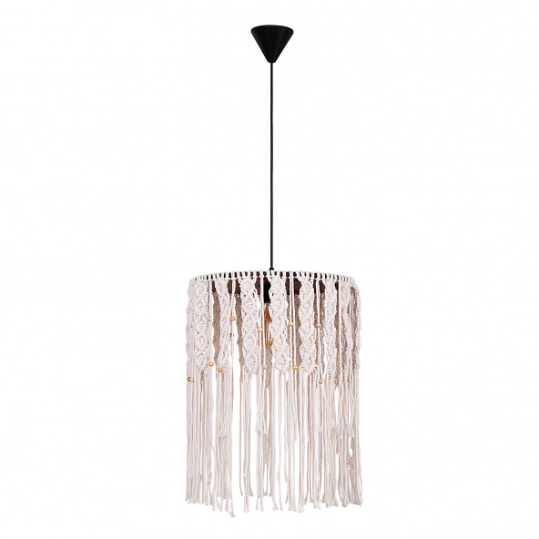 LİLATOLYE - Atolye Zed Makrome Voluted Krem  Avize ZED85 - Resim 2