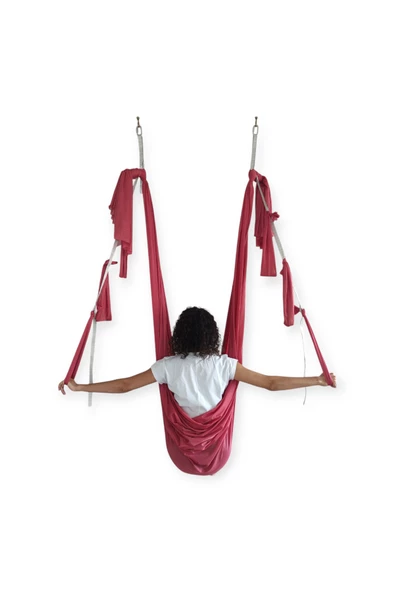 Naturecamp Nana Aerial Fly Antigravity Profesyonel Swing Gül Kurusu Yoga Hamak Seti ürün görseli 1