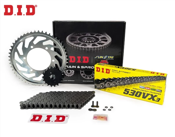 Did-Jt 1998-2006 Suzuki GSX 600 F Uyumlu Zincir Dişli Set Çelik Renk ürün görseli 1