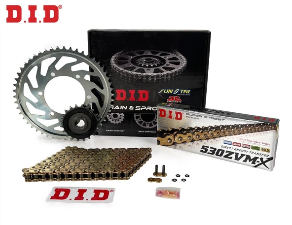 Did Zvm-x-Jt 1998-2006 Suzuki GSX 600 F Uyumlu Zincir Dişli Set Gold (Sarı) Renk ürün görseli 1