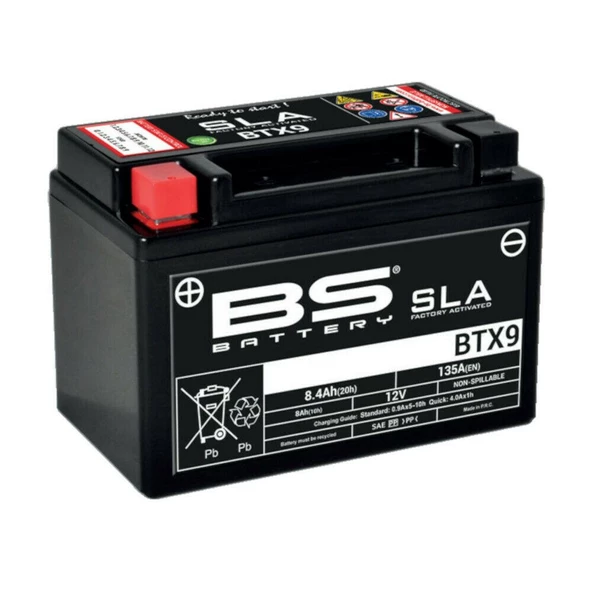 Bs Btx9 Sla 2008-2016 Suzuki GSX 650 F Uyumlu Akü Jel Akü ürün görseli 1