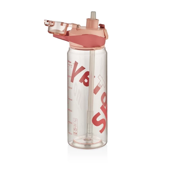 Shotay Handle Matara Tritan Pembe 900Ml - Resim 3