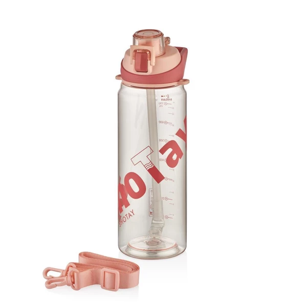 Shotay Handle Matara Tritan Pembe 900Ml - Resim 2