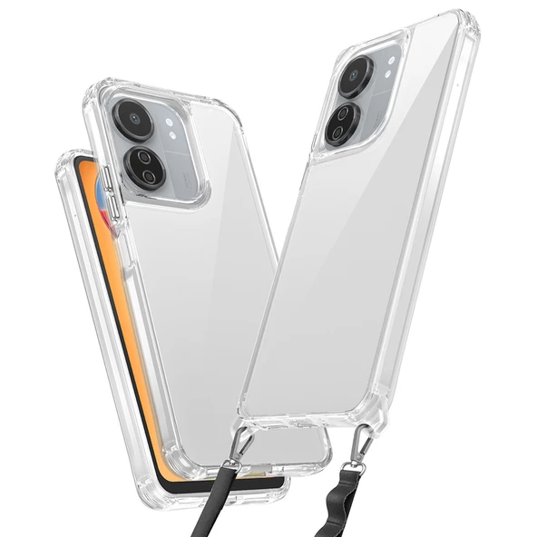 Xiaomi Redmi 13C Kılıf Airbagli Takılabilir Askı Aparatlı Snap Silikon Kapak ürün görseli 1