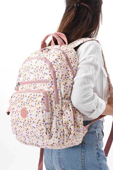 8861 Unisex Klınkır Maymunlu Günlük ve Okul Sırt Çantası ürün görseli 1