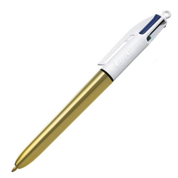 BIC FONKSIYONLU TUKENMEZ KALEM 4 RENK SHINE ALTIN ürün görseli 1