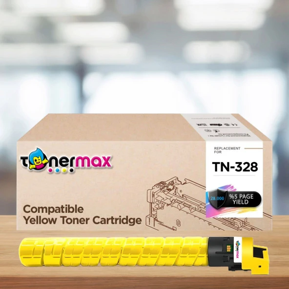 Konica Minolta TN-328 Muadil Toner Sarı/ Bizhub C250i / C300i  / C360i ürün görseli 1