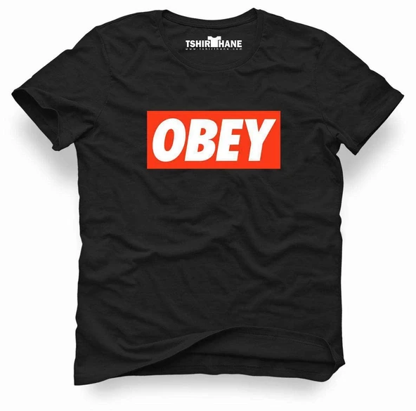 Tshirthane Baskılı Siyah Erkek Dar Kesim Slim Fit t-shirt ürün görseli 1