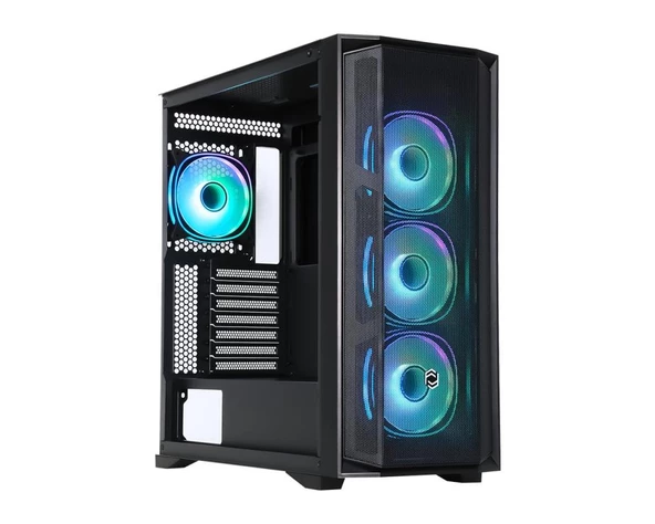 Frisby CX-500 750w 80+(Bronze) ARGB Fan Gaming Mesh 4RGb Fan Yan:4mm Temper Cam-Ön Panel:Abs+ Mesh ürün görseli 1