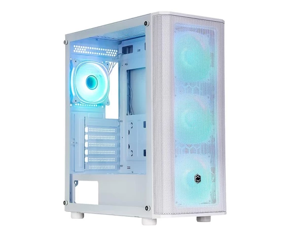 Frisby CM-106 650w 80+ ARGB Fan Gaming Beyaz Mesh Kasa ürün görseli 1
