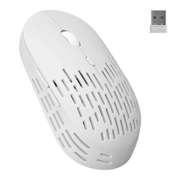 Altec Lansing ALBM7422 Beyaz 2.4GHz Şarj Edilebilir Tek Renkli 1600DPI Optik Kablosuz Mouse ürün görseli 1