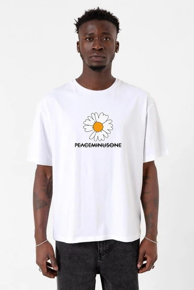 G-Dragon Peaceminusone Beyaz Erkek Oversize Tshirt ürün görseli 1
