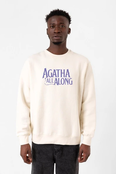 Agatha All Along Lettern Ekru Erkek 2ip Sweatshirt ürün görseli 1
